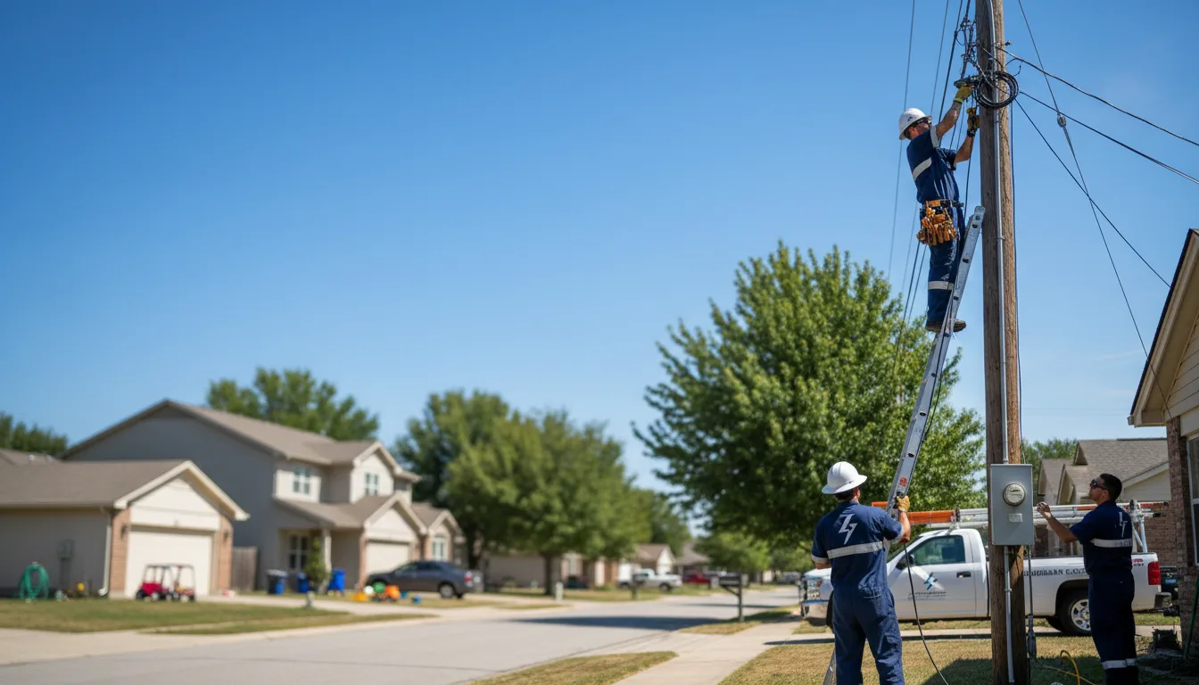 Residential electrician providing installation services in Point Lookout, MO